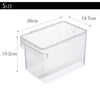 密閉 シンク下米びつ プレート 5kg 計量カップ付き クリア.|s6